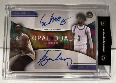2022 Super Glow AMARI BAILEY JOHNNY JUZANG Opal RC Rookie DUAL AUTO💎 - Image 1 of 4