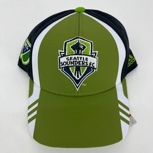 Adidas Seattle Sounders FC Snapback Hat Adult One Size Green Soccer Futbol New - Picture 1 of 9
