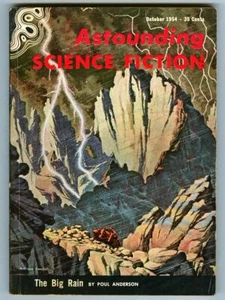 Rare October 1954 ASTOUNDING SCIENCE FICTION Magazine! The Big Rain by Anderson! - Picture 1 of 3