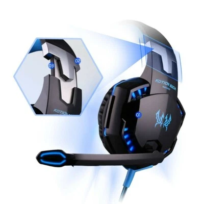 Kotion Each G2000 HIFI Gaming Headset, Reteactable Mic, PS4 XBox One compatible  - Image 1 of 4