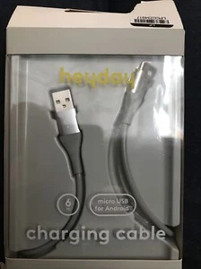 heyday Micro USB Charging Cable For Android 6 Ft Charging Cable - Picture 1 of 1