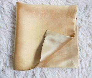 100% Silk Handkerchief  Double Silk Pocket Handkie Two layers Mocket Noserag