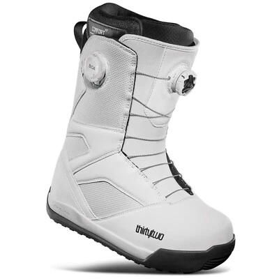 Brand New Mens 2025 ThirtyTwo STW Double Boa Snowboard Boot White/Black