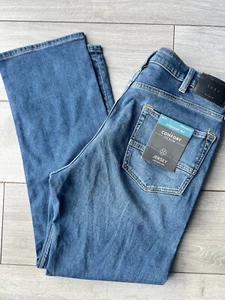 MARKS & SPENCER MENS SUPERSOFT STRETCH STRAIGHT LEG JEANS Waist 38” Leg 31”