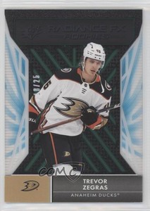 2021-22 SPx Radiance F/X Green /25 Trevor Zegras #RFX-52 Rookie RC