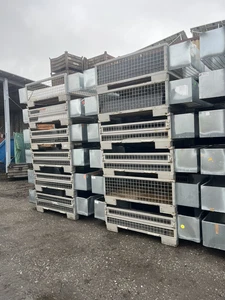Euro-Gitterboxen gebraucht, DB-Gitterbox, Gitterbox, Industrie Gitterbox, Gibox - Bild 1 von 12