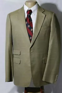 Apsley Bespoke London Men's Gold Windowpane Sport Coat Jacket Blazer 42R - Picture 1 of 11