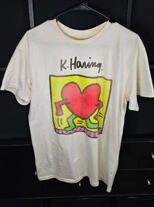 T-shirt Keith Haring "Running Heart" bianca - Foto 1 di 4