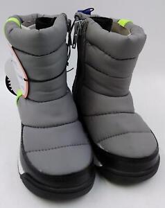 Wonder Nation Baby Toddler Grey Waterproof Puff Boot Shoes Size 6