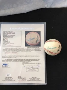 Hank Aaron, Yogi Berra, Nolan Ryan Hall of Fame Signed Baseball, 3 others JSA - Picture 1 of 8