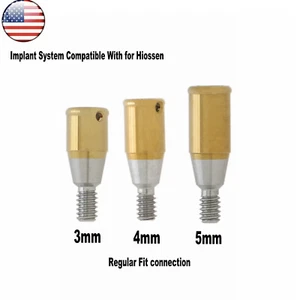 US Dental Regular 3.0-5.0mm Abutment Attachments HIOSSEN ET II/III SA Fixture - Picture 1 of 25