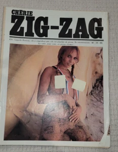 Rare revue humoristique érotique magazine mensuel Zig Zag 1972 Chérie Zig Zag - Imagen 1 de 5