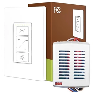 Ceiling Fan Wall Remote Control Kit Small Size Receive for Harbor Breeze Hampton - Picture 1 of 23