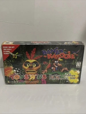 Banjo Kazooie N64 Blockbuster Promotional VHS Tape 1998 Nintendo New Sealed RARE - Image 1 of 4