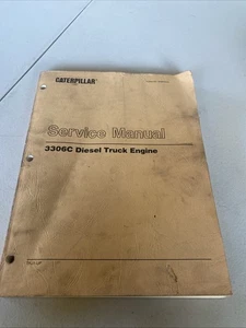 MANUAL DE REPARACIÓN DE TALLER DE SERVICIO DE MOTOR DE CAMIÓN DIÉSEL ORTERPILLAR 3306 7RJ1-UP - Imagen 1 de 12