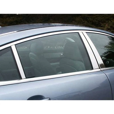 6 piezas. Borde de poste de pilar cromado FX de lujo apto para Jaguar XF 2009-2015 Foto 1 de 4