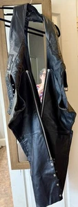 Xelement Leather Motorcycle Chaps (Size 48) - Bild 1 von 4