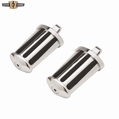 Reposapiés cromado de montaje macho para carretera apto para Harley Touring Dyna XL Foto 1 de 2
