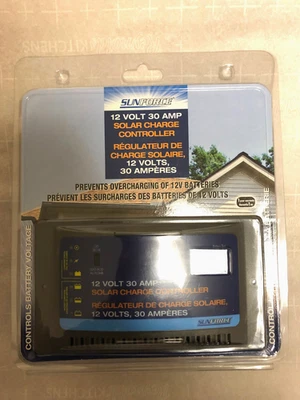 Controlador de carga solar Sunforce 60022 30 amperios 12 voltios, carga automática de batería Foto 1 de 2