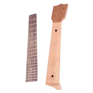 21/23/26 Inch Ukelele Neck & Fingerboard Set Ukulele Luthier DIY Uke Replacement - Picture 1 of 15