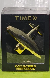 TIMEX QUARZ GOLDFARBENE FLUGZEUG-TISCHUHR - Bild 1 von 7