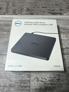 Dell USB Slim DVD Laufwerk DW316 - Externer CD/DVD Leser & Brenner, (LESEN) - Bild 1 von 6