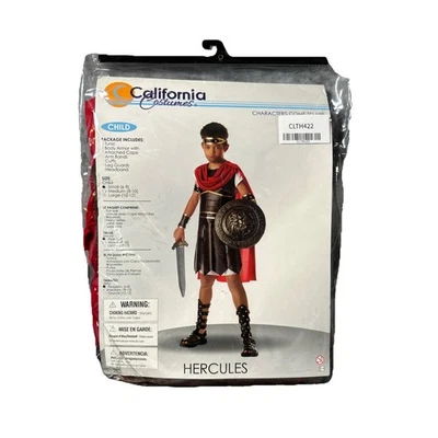 Disfraz de Gladiador Romano Hércules Niño Talla Pequeña 6-8 Disfraces California Foto 1 de 4