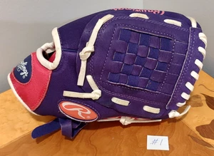 GUANTE DE SOFTBOL RAWLINGS SERIE JUGADORES HFP10PPW 10" DERECHO - PÚRPURA / ROSA #1 - Imagen 1 de 5