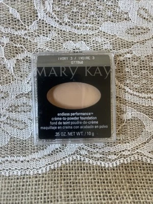 MARY KAY ENDLESS PERFORMANCE CREME TO POWDER FOUNDATION~CREAM~IVORY 3 - Image 1 of 2