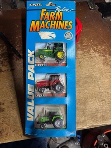 Ertl Farm Machines John Deere Case Deutz Allis Tractors 1/64 Scale 1989 USA NIP - Picture 1 of 4