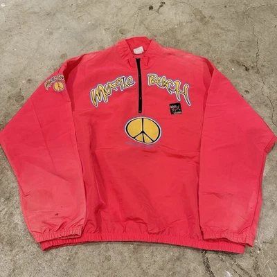 Vintage Surf Style Wind Breaker Adult Size XL Long Sleeve Mens Pullover 90s - Image 1 of 4