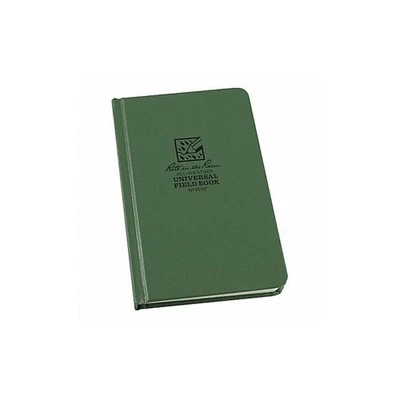 Weatherproof Hard Cover Notebook, 4.75" x 7.5", Green Cover, Universal Patter... - Image 1 of 2