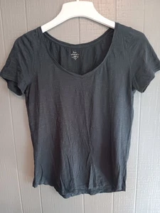 Ann Taylor LOFT Sun Washed Damen Medium Basic T-Shirt Grau Top (Ji) - Bild 1 von 4