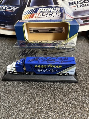 SIGNED 1993 Bill Elliott Dale Earnhardt Sr DaveyA AlanK NeilB DPearson NASCAR - Image 1 of 4