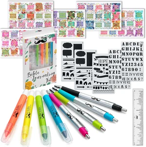 Mr. Pen- Bible Journaling Kit with Bible Highlighters/Markers and Pens No Bleed, - Picture 1 of 12