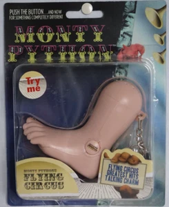 British Monty Python Flying Circus Talking Great Hits Foot Keychain Read Details - Picture 1 of 2