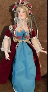 Bambola di porcellana vintage collezione Paradiso "Raperonzolo", 16 in by Patricia Rose - Foto 1 di 13