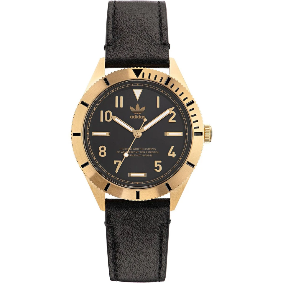 Adidas Men's Originals Fashion Edition Three Black Dial Watch - AOFH22504