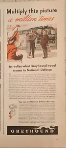Greyhound Bus 1941 anuncio vintage 14 x 5 multiplica esta imagen un millón de veces - Imagen 1 de 2