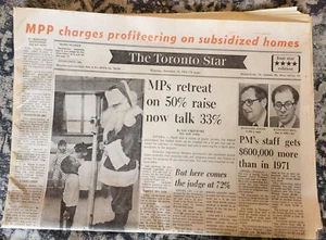 The Toronto Star December 19, 1974 Front Section (20 Pages A1-A20) Newspaper - Imagen 1 de 18