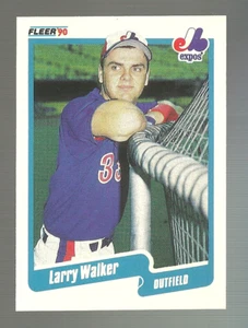 1990 Fleer - Larry Walker #363 (RC) - Picture 1 of 2