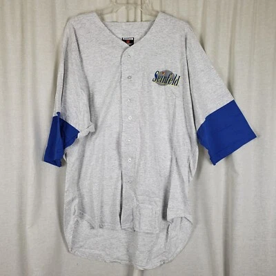Camiseta deportiva de béisbol vintage Seinfeld camiseta para hombre XL señal deporte algodón EE. UU. Foto 1 de 4