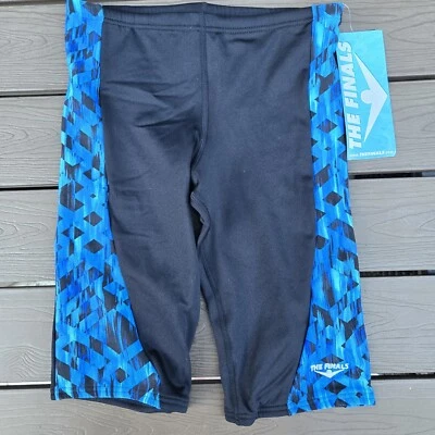 The Finals Mens Black Blue Drawstring Omega Reactor Swim Jammer Size 36 New - Image 1 of 3
