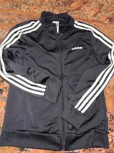 Adidas long sleeve 2 pocket zip front track jacket kids/youth 12-14  medium - Picture 1 of 6