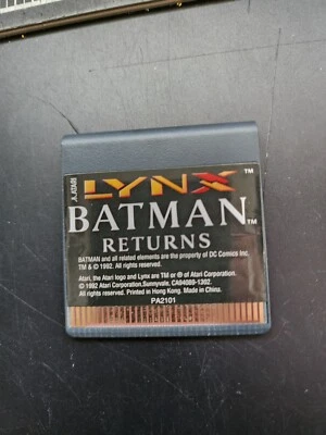 Batman Returns Atari Lynx 1992 Video Game Cartridge Only TESTED - Image 1 of 2