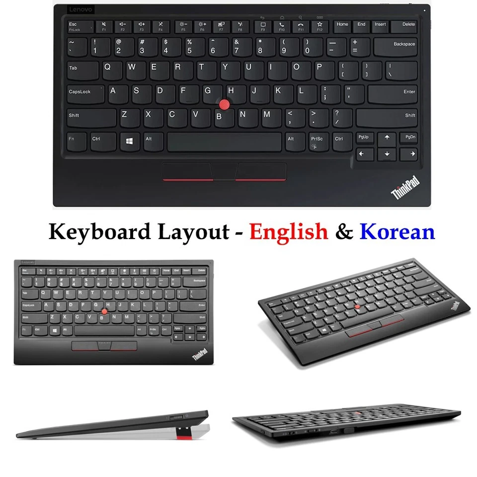 Lenovo ThinkPad TrackPoint Keyboard II Bluetooth & 2.4G Wireless  English/Korean - Image 1 of 1