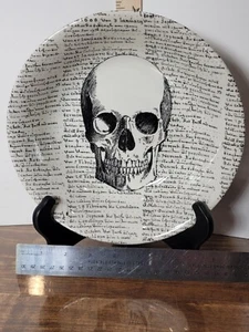 Cuenco para servir 9 en cerámica victoriana inglesa, Royal Stafford "Skull Script" con labio - Imagen 1 de 5