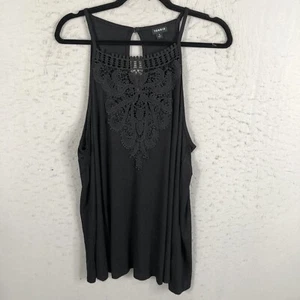 Torrid 3 Top Womens 3X Plus Size Black Feminine Lace Trim Lightweight Stretch - Picture 1 of 15
