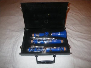 LEBLANC VITO RESO-TONE BLUE DAZZLER CLARINET - CLEANED, SERVICED, READY TO PLAY - Picture 1 of 20