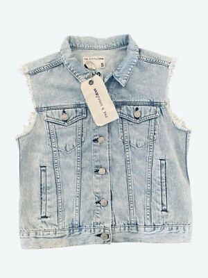 Women's Rag Bone Light blue Denim Vest Size S - Image 1 of 4